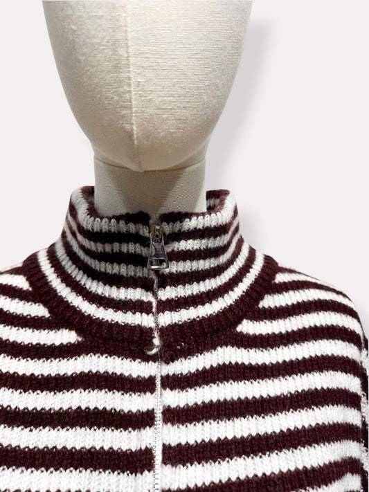 Striped zipper