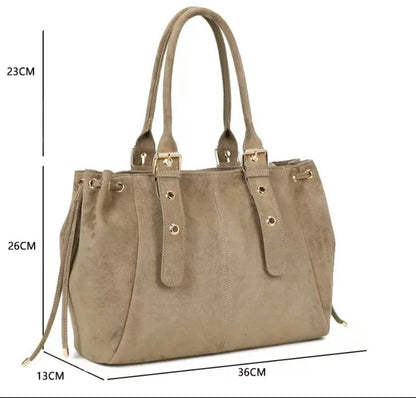 It girl bag beige suede (pre order)