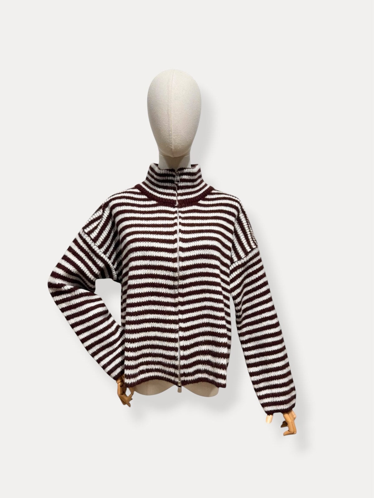 Striped zipper
