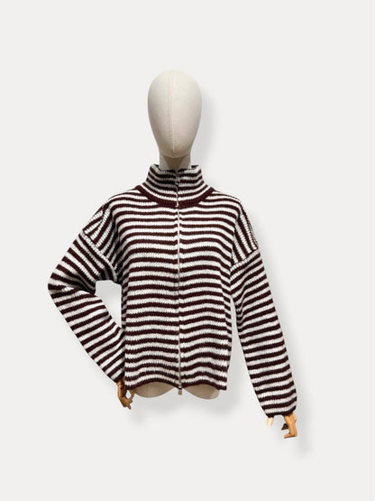 Striped zipper