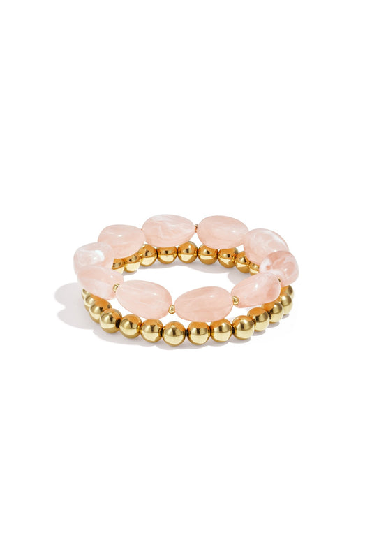 Bracelet beads pink