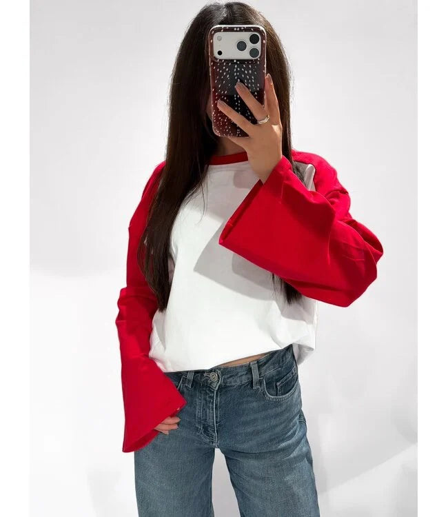 Baseball longsleeve red