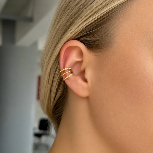 Triple ear cuff