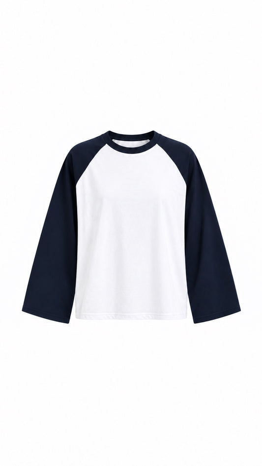 Baseball longsleeve navy