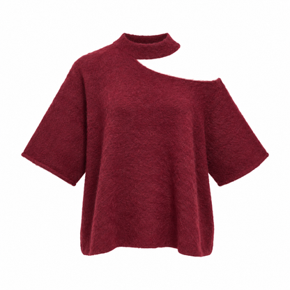 Floor knit red