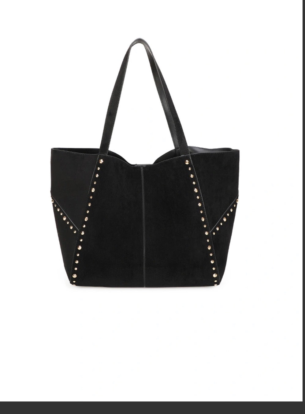 Studded tote bag black (pre order)