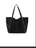 Studded tote bag black (pre order)