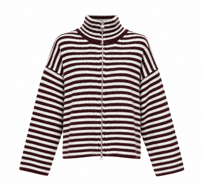 Striped zipper