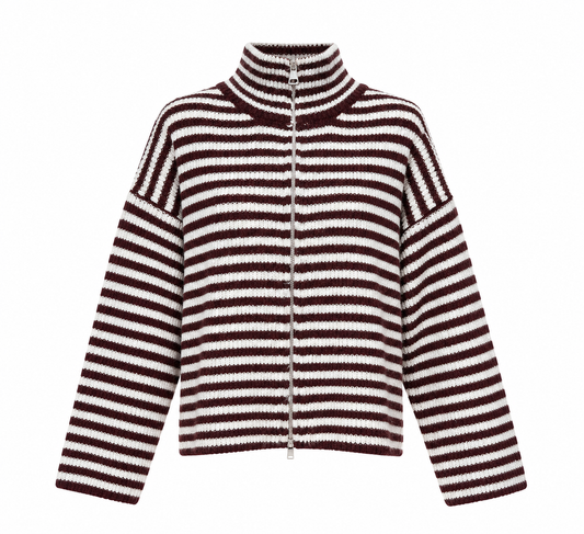Striped zipper